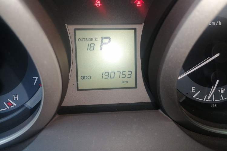 Used Toyota Prado  Odometer Close Up