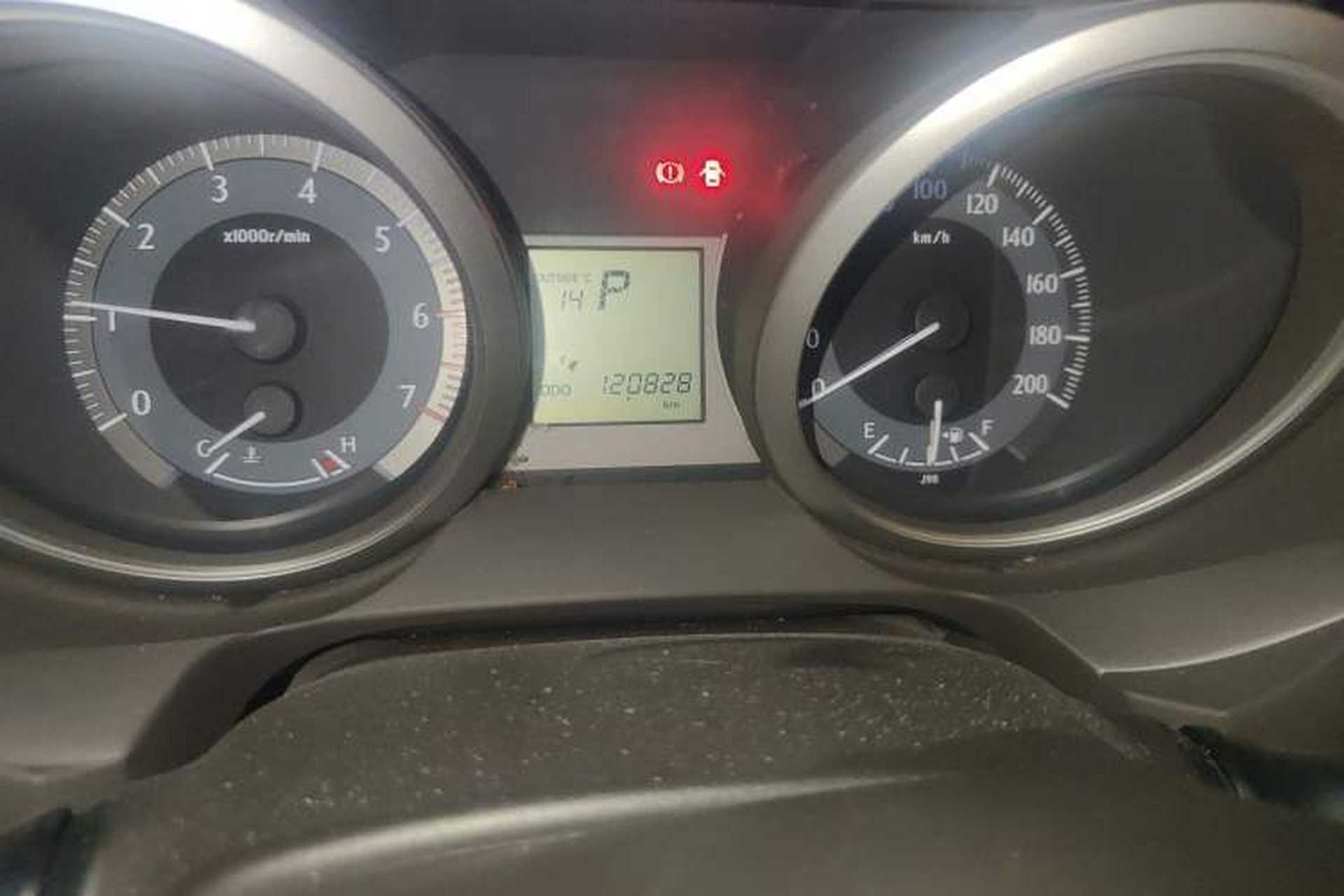 Used Toyota Prado  Odometer Close Up