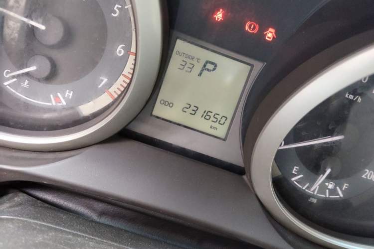 Used Toyota Prado  Odometer Close Up
