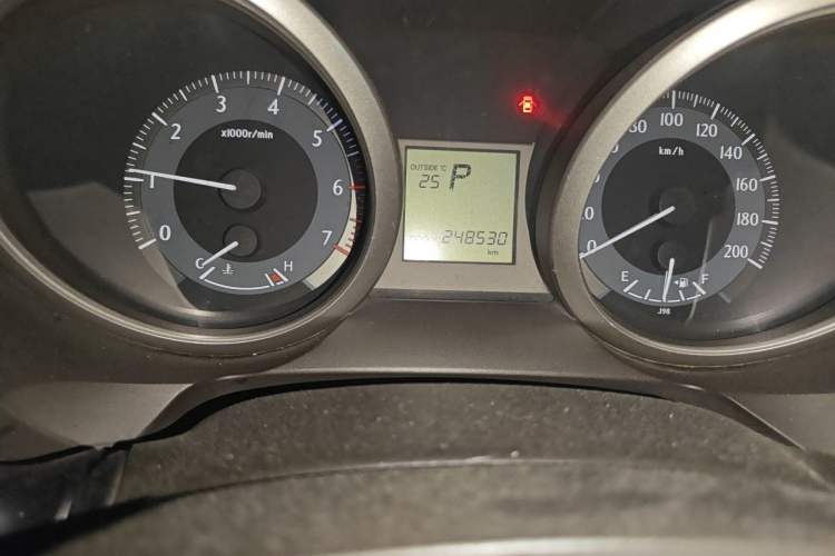Used Toyota Prado  Odometer Close Up