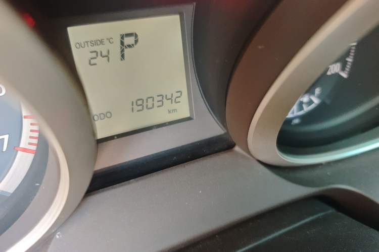 Used Toyota Prado  Odometer Close Up