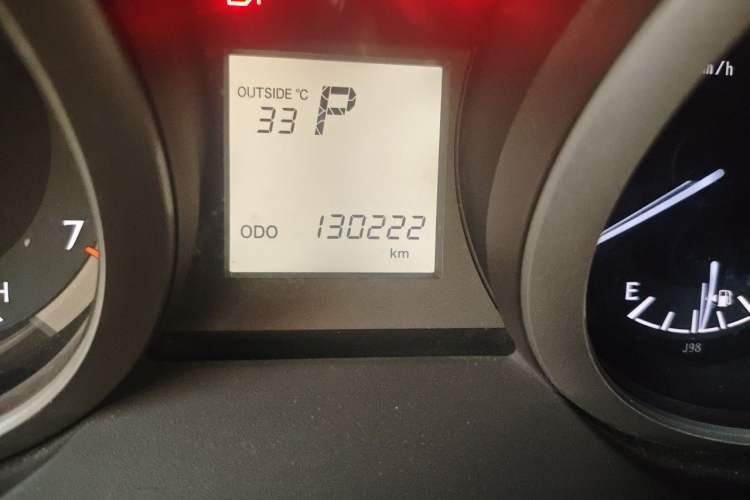 Used Toyota Prado  Odometer Close Up
