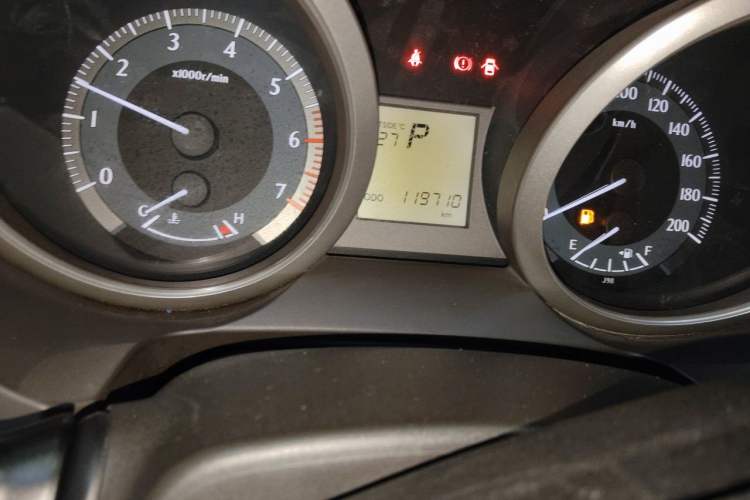 Used Toyota Prado  Odometer Close Up