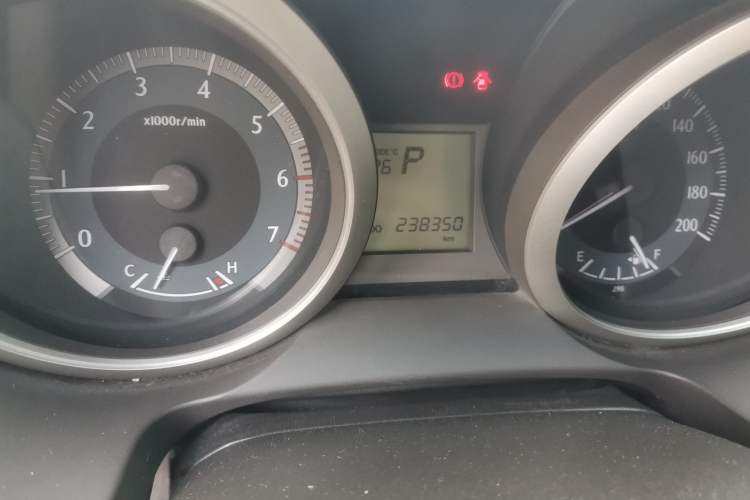 Used Toyota Prado  Odometer Close Up