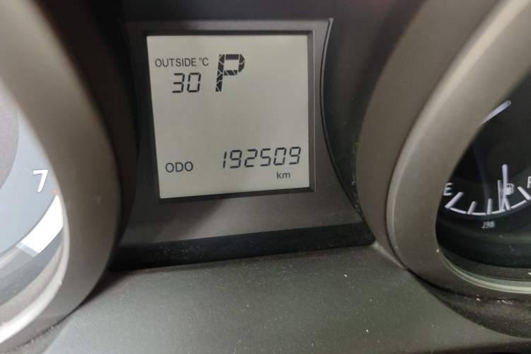 Used Toyota Prado  Odometer Close Up