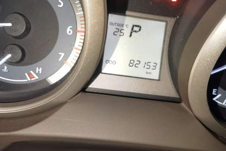 Used Toyota Prado  Odometer Close Up