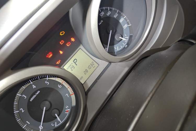 Used Toyota Prado  Odometer Close Up