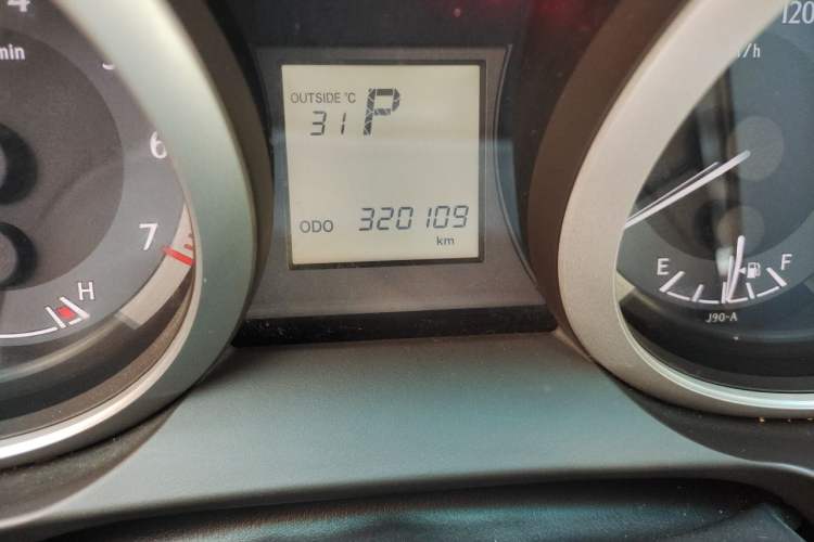 Used Toyota Prado  Odometer Close Up