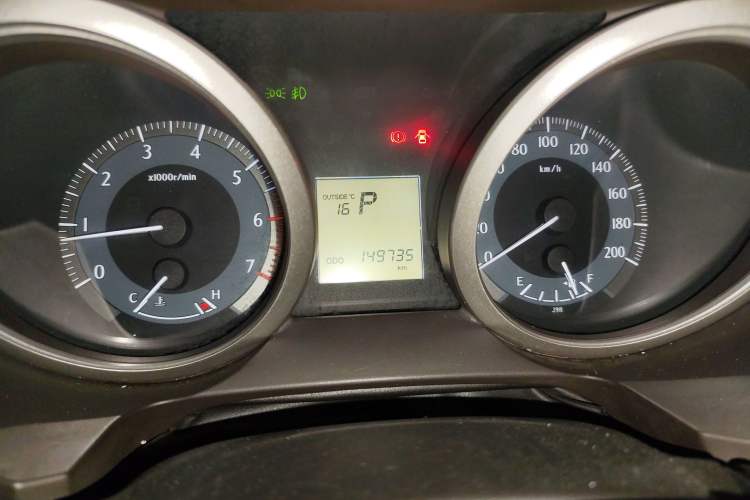 Used Toyota Prado 2013 2.7L Automatic Low-Power Version Middle East Edition Odometer Close Up