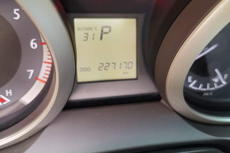 Used Toyota Prado  Odometer Close Up