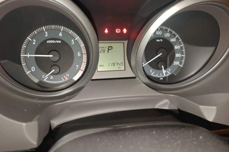 Used Toyota Prado  Odometer Close Up