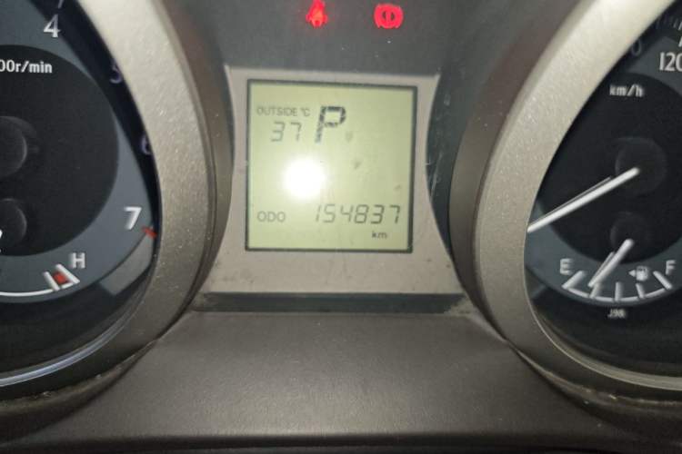 Used Toyota Prado  Odometer Close Up