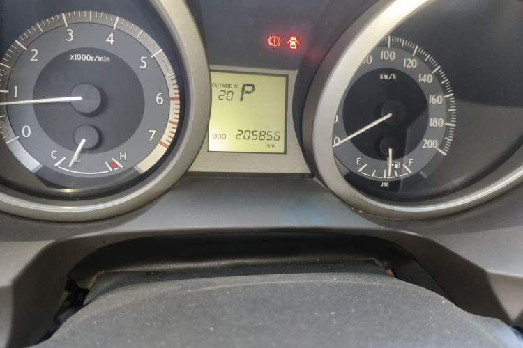 Used Toyota Prado  Odometer Close Up
