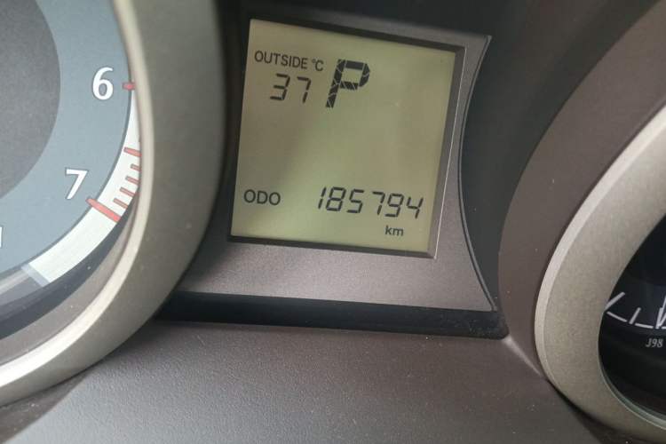 Used Toyota Prado  Odometer Close Up