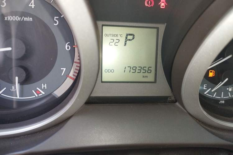 Used Toyota Prado  Odometer Close Up