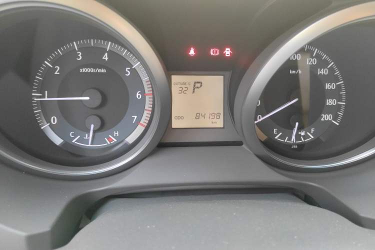 Used Toyota Prado  Odometer Close Up