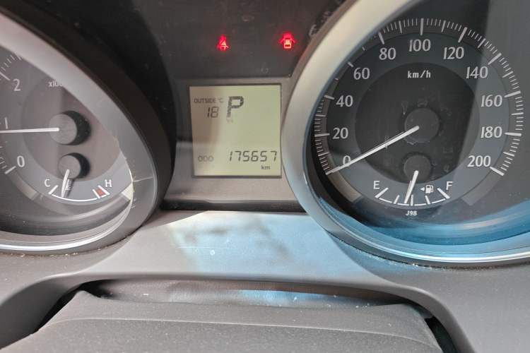 Used Toyota Prado  Odometer Close Up