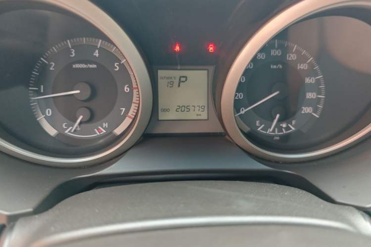 Used Toyota Prado  Odometer Close Up