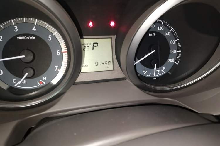 Used Toyota Prado 2013 2.7L Automatic Parallel Import Odometer Close Up