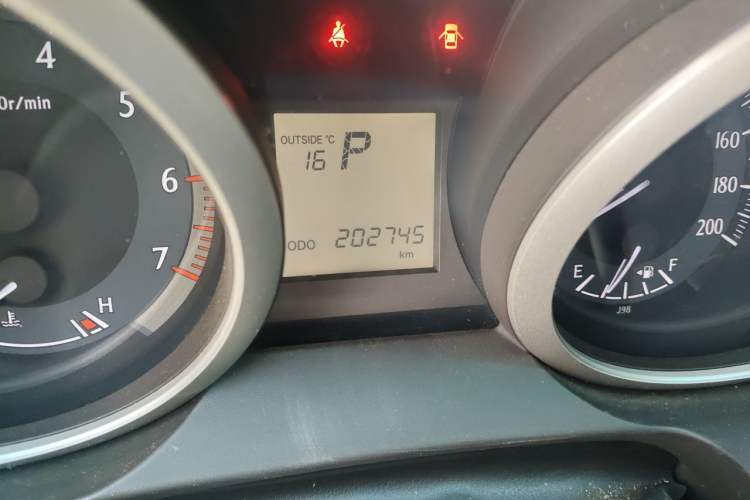 Used Toyota Prado 2013 2.7L Automatic Parallel Import Odometer Close Up