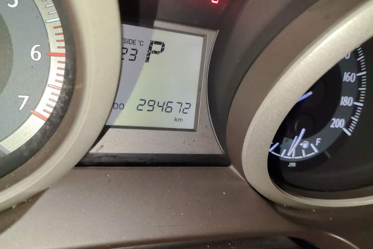 Used Toyota Prado  Odometer Close Up