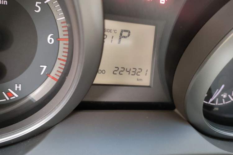 Used Toyota Prado  Odometer Close Up