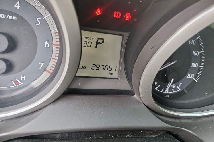 Used Toyota Prado  Odometer Close Up