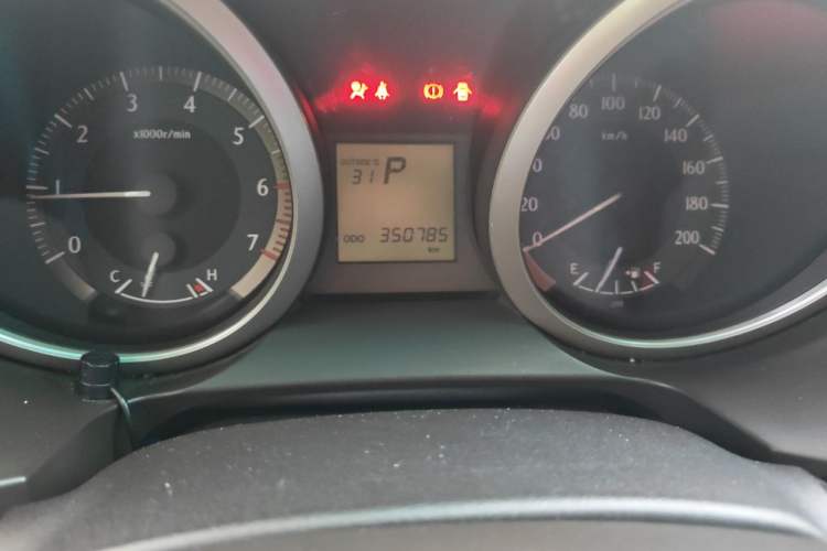 Used Toyota Prado  Odometer Close Up