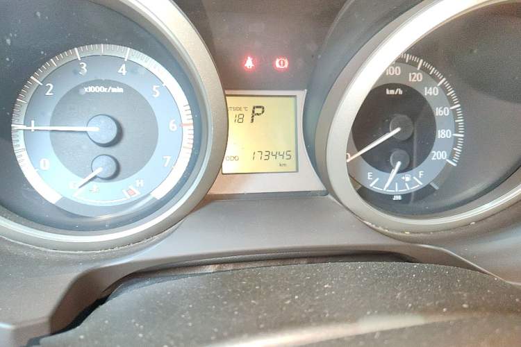 Used Toyota Prado  Odometer Close Up