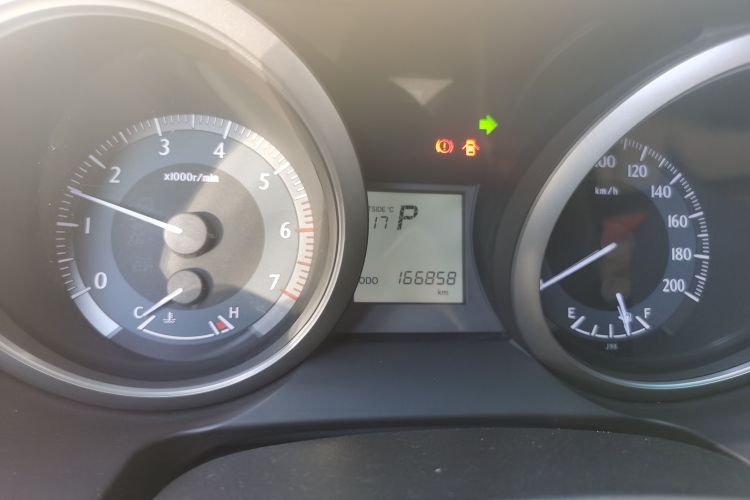 Used Toyota Prado  Odometer Close Up