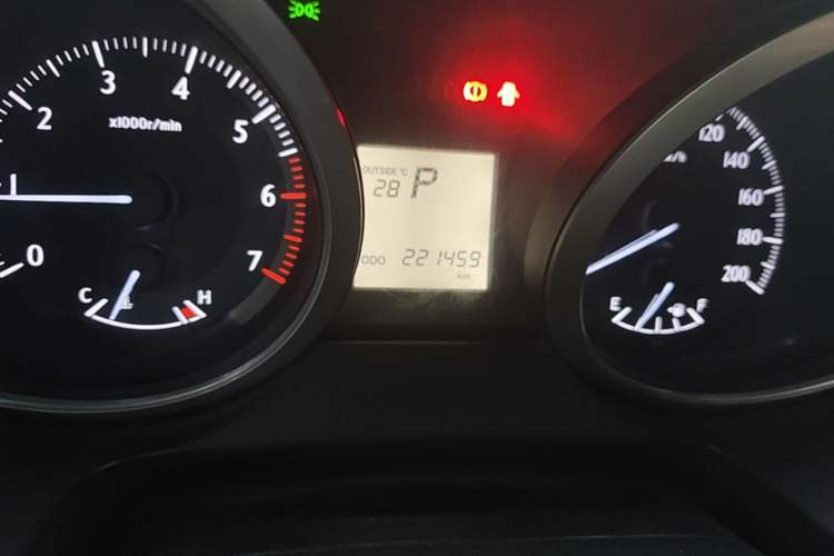 Used Toyota Prado  Odometer Close Up