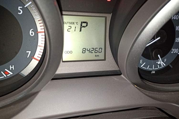 Used Toyota Prado  Odometer Close Up