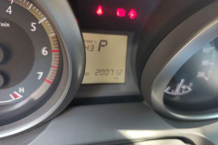Used Toyota Prado  Odometer Close Up