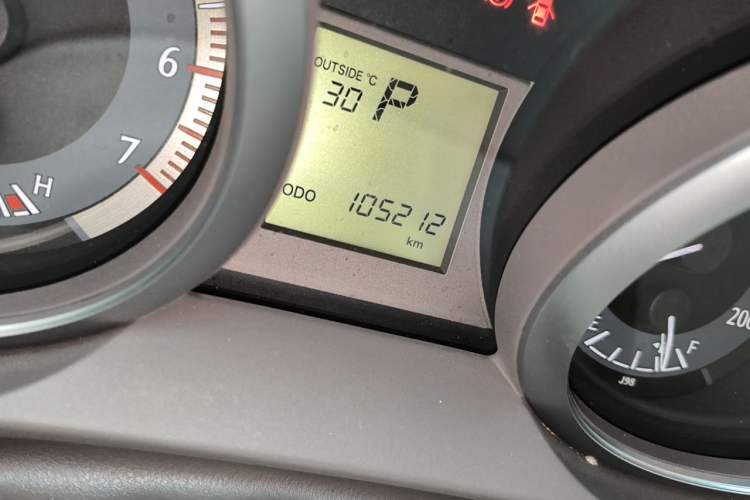 Used Toyota Prado  Odometer Close Up