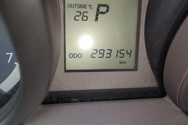 Used Toyota Prado  Odometer Close Up