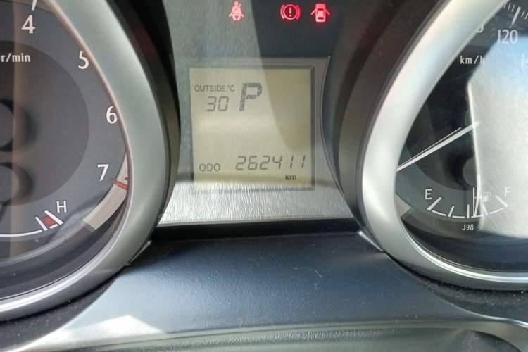 Used Toyota Prado  Odometer Close Up