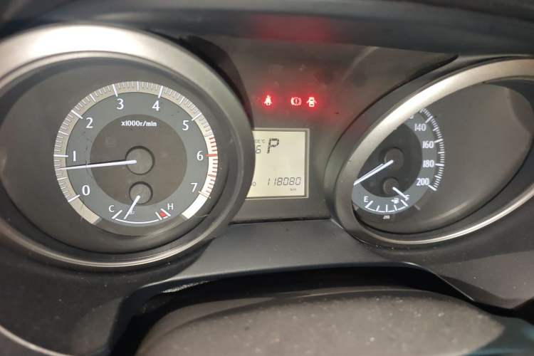 Used Toyota Prado  Odometer Close Up