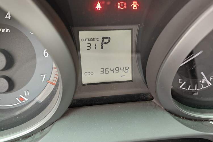 Used Toyota Prado  Odometer Close Up