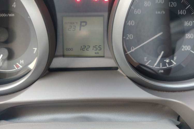 Used Toyota Prado  Odometer Close Up