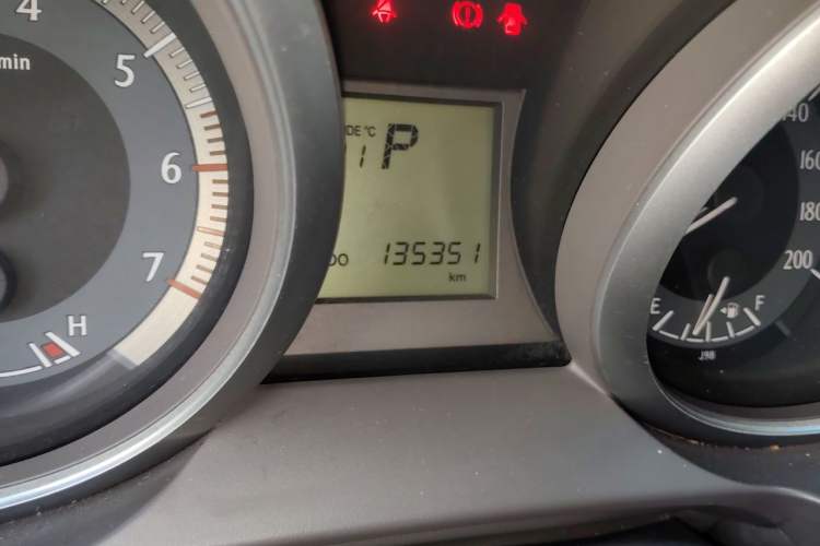Used Toyota Prado  Odometer Close Up