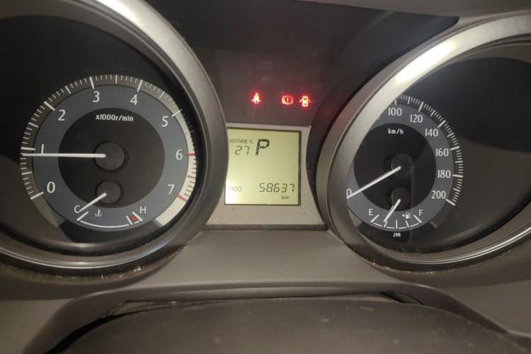 Used Toyota Prado  Odometer Close Up