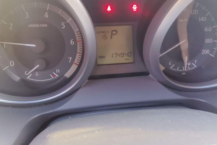 Used Toyota Prado  Odometer Close Up