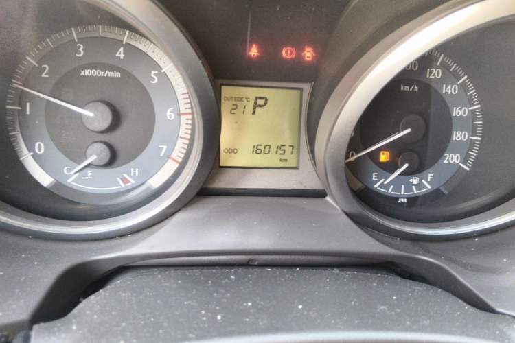 Used Toyota Prado  Odometer Close Up