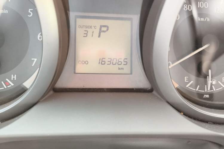Used Toyota Prado  Odometer Close Up