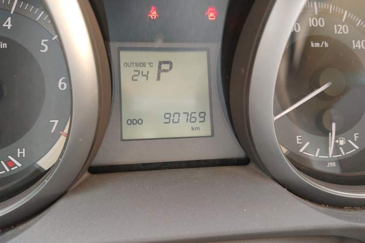 Used Toyota Prado  Odometer Close Up