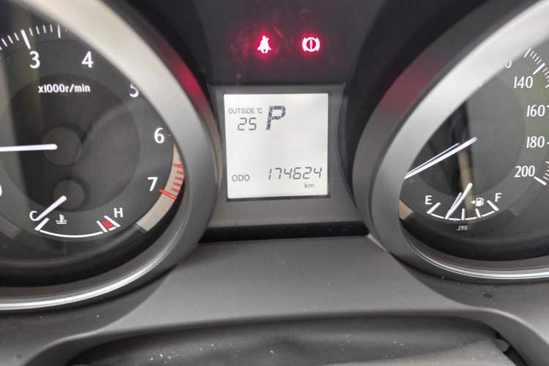 Used Toyota Prado  Odometer Close Up