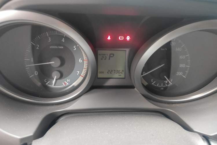 Used Toyota Prado  Odometer Close Up