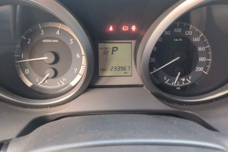 Used Toyota Prado  Odometer Close Up