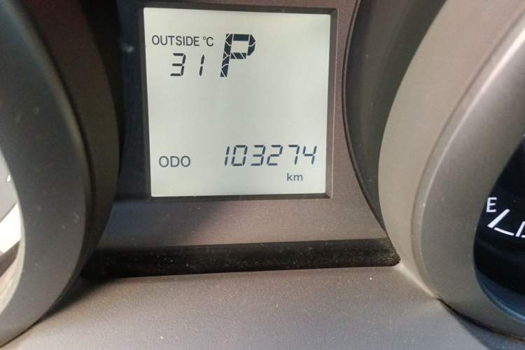 Used Toyota Prado  Odometer Close Up
