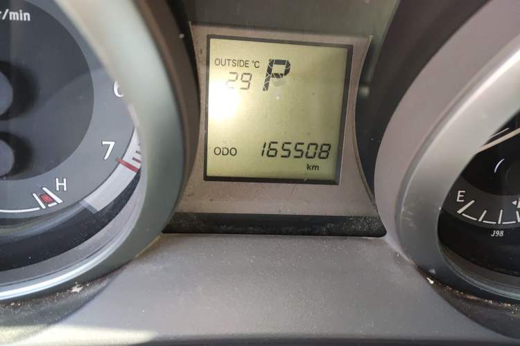Used Toyota Prado  Odometer Close Up